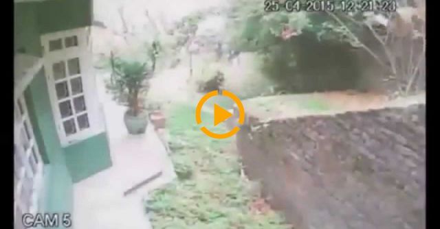 CCTV Catches Violence Of Nepalese Earthquake