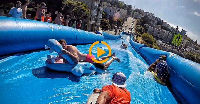 Urban Surfing Down Streets Of San Francisco! - Bear Naked!