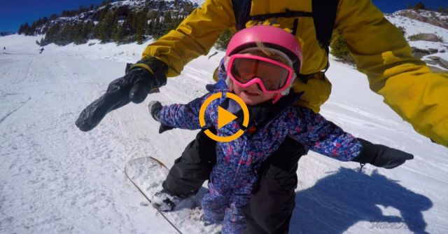 Tandem Snowboarding Friends