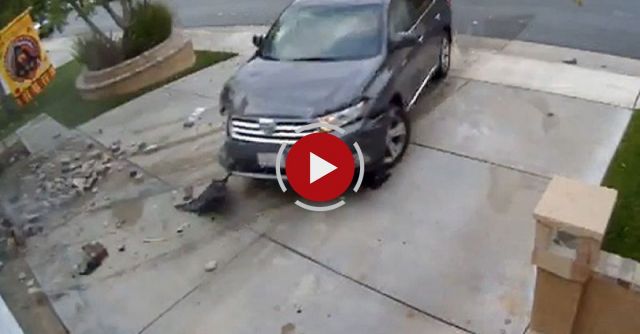 Toyota Highlander Crashing Into House