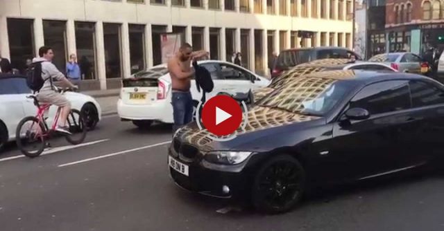 Aggressive BMW Driver In London And Fight!