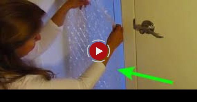 Insulate A Window With Bubble Wrap