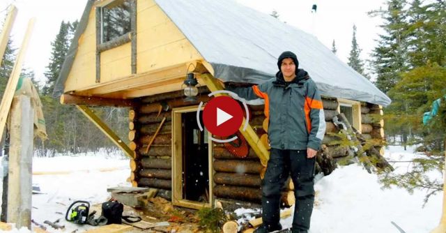 Cozy Log Cabin- How I Built It For Less Than $500.