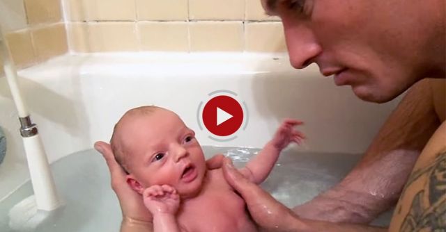 First Bath With Daddy