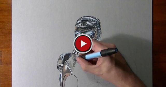 Drawing Time Lapse: Iron Man - Hyperrealistic Art