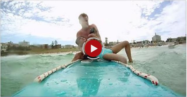 Brave Lifeguard Forgets The Camera Is Rolling When He Does This…