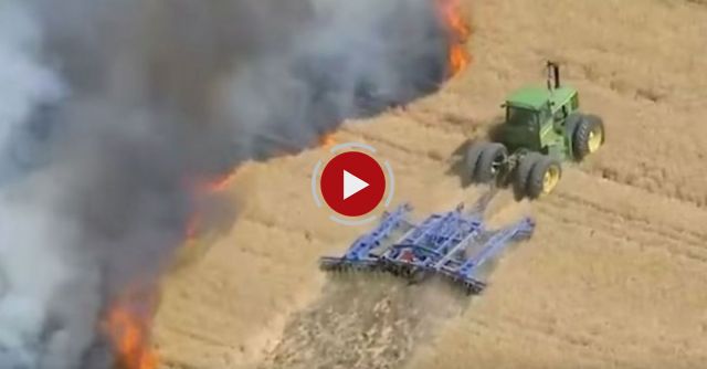 Colorado Farmer Battles Wildfires In Tractor