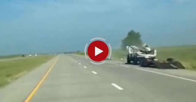 Dukes Of Hazzard Style Car Crash In Kansas