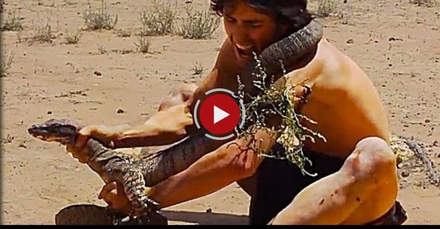 Big Lizard Claws Man (Painful To Watch)