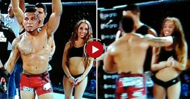 MMA Fighter 'The Beast' Accidentally Punches Ring Girl