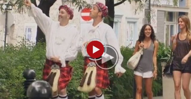 They’re Walking Behind 2 Men In Kilts. What Happens Next? I’m In Stitches!!