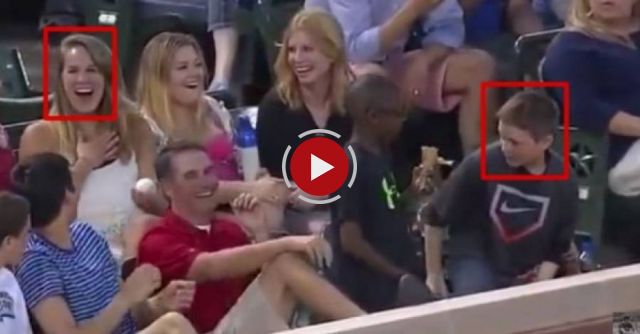 This Boy Is A Smooth Criminal – Watch How He Impresses Pretty Ladies At The Base Ball Game