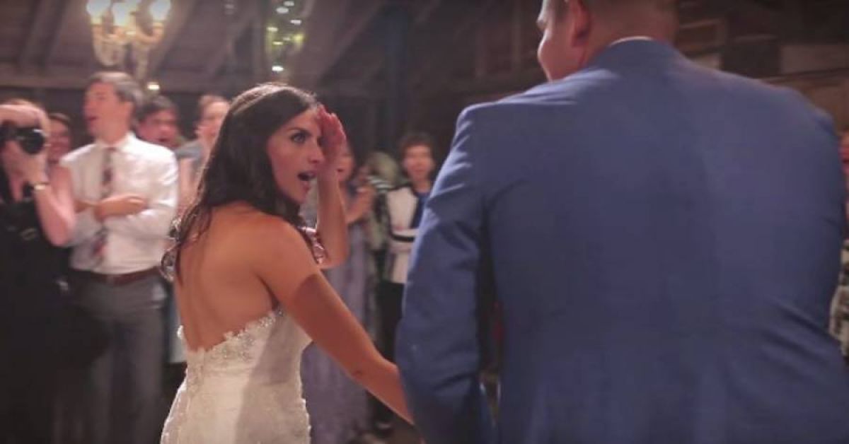 This Bride Wasnt The Only One With A Surprise Watch What Her Groom