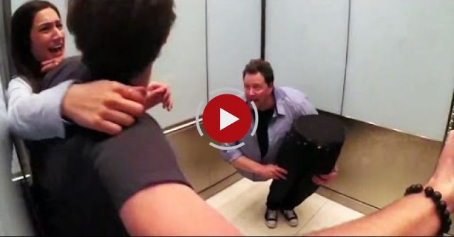 Magician Cut In Half Elevator Magic Trick Prank